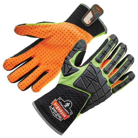 ERGODYNE 925F(x) XL Lime Standard Dorsal Impact-Reducing Gloves 17905